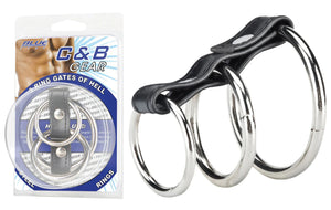 Blueline C&B Gear 3 Ring Gates of Hell Cock Ring [SALE*]