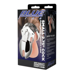 Blue Line Small 2.75 Inch Cock Humiliation Chastity Cage Buy in Singapore LoveisLove U4Ria 
