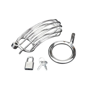 Blueline C&B Prisoner Cock Cage Metal Chastity Device For Him - Chastity Devices Buy Sex Toys in Singapore LoveisLove U4Ria
