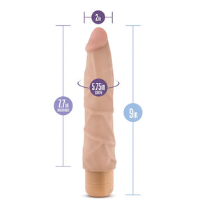 Blush Dr. Skin Cock Vibe 1 - 9 Inch Vibrating Cock Beige Buy in Singapore LoveisLove U4Ria