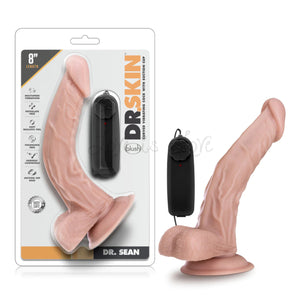 Blush Dr. Skin Dr. Sean Vibrating Realistic Cock With Suction Cup 8 Inch Beige Buy in Singapore LoveisLove U4Ria 
