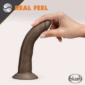 Blush Novelties Dr. Skin Glide 7.5 inch Self Lubricating Dildo Vanilla or Chocolate buy in Singapore LoveisLove U4ria