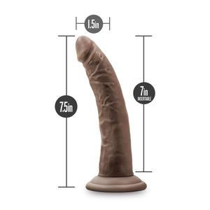 Blush Novelties Dr. Skin Glide 7.5 inch Self Lubricating Dildo Vanilla or Chocolate buy in Singapore LoveisLove U4ria