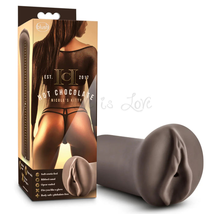 Blush Novelties Hot Chocolate Nicoles Vagina Stroker Chocolate