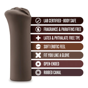 Blush Novelties Hot Chocolate Nicoles Vagina or Rear Stroker Chocolate Buy in Singapore LoveiLove U4Ria 