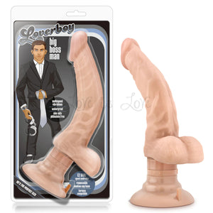 Blush Loverboy The Boss Man Realistic Curved G-Spot Beige 10.25-Inch Long Vibrating Dildo Buy in Singapore LoveisLove U4Ria 