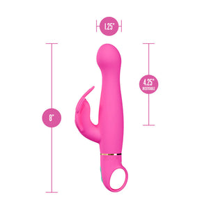 Blush Novelties Aria Naughty AF Rechargeable Silicone Rabbit Vibrator Vibrators - Rabbit Vibrators Buy Sex Toys in Singapore LoveisLove U4Ria