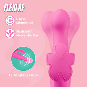 Blush Novelties Aria Naughty AF Rechargeable Silicone Rabbit Vibrator Vibrators - Rabbit Vibrators Buy Sex Toys in Singapore LoveisLove U4Ria