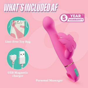 Blush Novelties Aria Naughty AF Rechargeable Silicone Rabbit Vibrator Vibrators - Rabbit Vibrators Buy Sex Toys in Singapore LoveisLove U4Ria