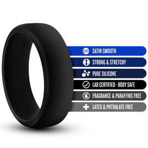 Blush Performance Silicone Go Pro Cock Ring Blue/Black or Black/Black Buy in Singapore LoveisLove U4Ria 