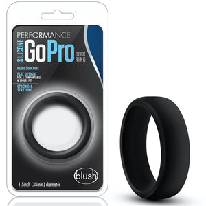 Blush Performance Silicone Go Pro Cock Ring Blue/Black or Black/Black Buy in Singapore LoveisLove U4Ria 