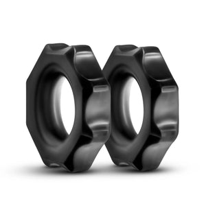 Blush Stay Hard Nutz Cockring 2-Pack Black Buy in Singapore LoveisLove U4Ria