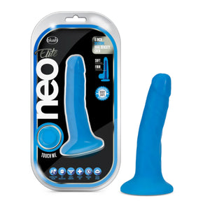 Blush Neo Elite Dual Density Platinum Cured Silicone Cock Pink and Blue