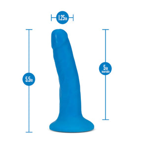 Blush Neo Elite Dual Density Platinum Cured Silicone Cock Pink and Blue