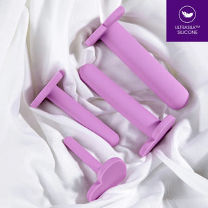 Blush Wellness 4-Piece Graduated Sizes Silicone Dilator Kit Purple (New Packaging Edition)