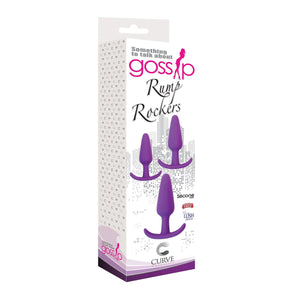 Curve Toys Gossip Rump Rockers Anal Plug Set of 3 Pink or Purple Anal - Anal Trainer Kits Buy Sex Toys in Singapore LoveisLove U4Ria