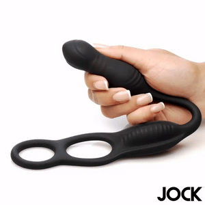 Curve Toys JOCK Hyper Thrusting & Vibrating Anal Plug with C-Ring Anal - Anal Vibrators  Buy Sex Toys in Singapore LoveisLove U4Ria