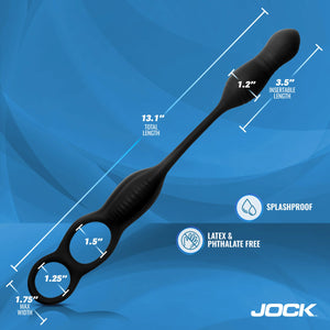 Curve Toys JOCK Hyper Thrusting & Vibrating Anal Plug with C-Ring Anal - Anal Vibrators  Buy Sex Toys in Singapore LoveisLove U4Ria