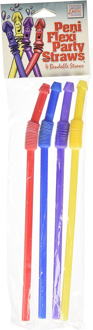 CalExotics Peni Flexi Party Straws, 4 Bendable Straws Buy in Singapore LoveisLove U4Ria