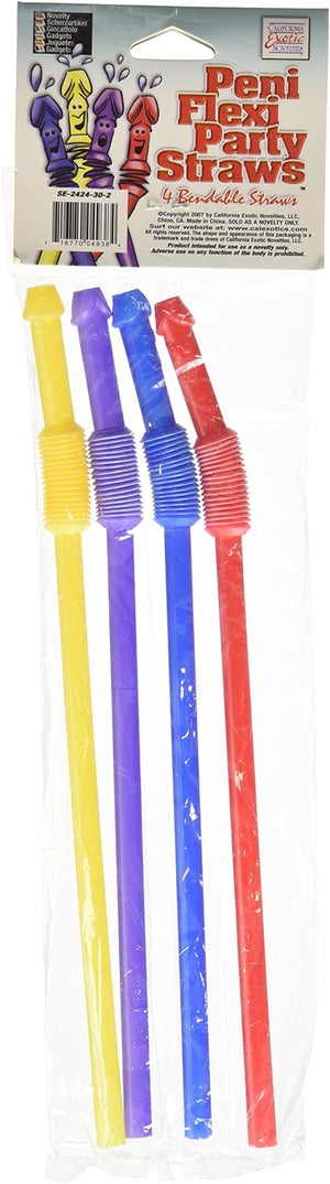 CalExotics Peni Flexi Party Straws, 4 Bendable Straws Buy in Singapore LoveisLove U4Ria