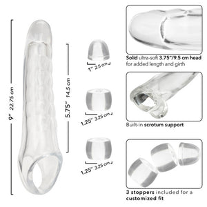 CalExotics Performance Maxx Clear Ridged Extension Set For Him - Penis Extension  Buy in Singapore LoveisLove U4Ria