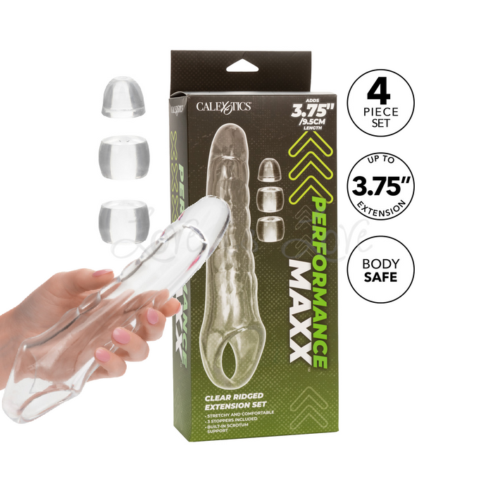 CalExotics Performance Maxx Clear Ridged Extension Set