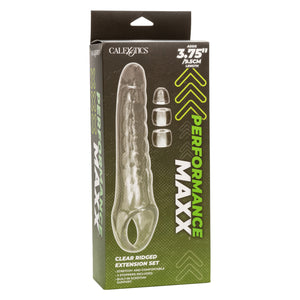 CalExotics Performance Maxx Clear Ridged Extension Set For Him - Penis Extension  Buy in Singapore LoveisLove U4Ria