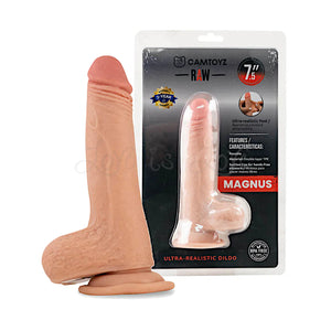 Camtoyz Ultra Realistic Dildo Magnus 7.5 Inch with Dual Layer Structure. Buy Lifelike Skin Tone TPE Silicone Dildos in Singapore LoveisLove U4Ria Online Shop - Discreet Shipping