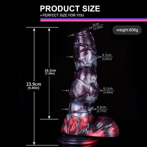 Chained Dragon Fantasy Silicone Dildo with Suction Cup 9.4 Inch Dildos - Large & Unique Dildos Buy Sex Toys in Singapore LoveisLove U4Ria