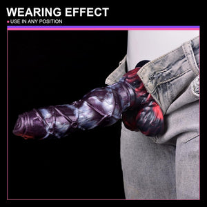 Chained Dragon Fantasy Silicone Dildo with Suction Cup 9.4 Inch Dildos - Large & Unique Dildos Buy Sex Toys in Singapore LoveisLove U4Ria