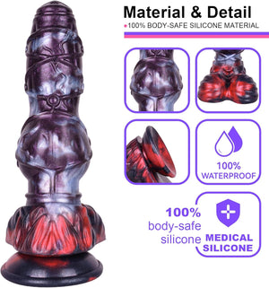 Chained Dragon Fantasy Silicone Dildo with Suction Cup 9.4 Inch Dildos - Large & Unique Dildos Buy Sex Toys in Singapore LoveisLove U4Ria