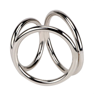 Chrome Plated Stainless Steel Cock Cage and Ball 3 Rings Small or Large  Buy in Singapore LoveisLove U4Ria 