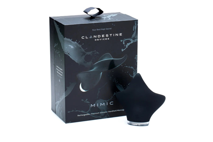 Clandestine Devices Mimic Vibrating Clit Massager Black [*Clearance]