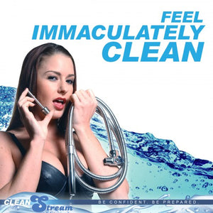 CleanStream Metal Shower Enema With Two Nozzles And Valve System Set