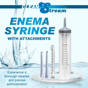 CleanStream Enema Syringe 150 ml With or Without Attachments
