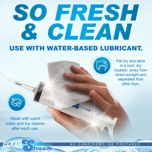 CleanStream Enema Syringe 150 ml With or Without Attachments