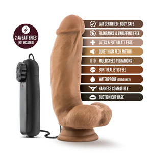 Coverboy MMA Fighter 7 Inch Vibrating Dildo with Balls Tan Buy in Singapore LoveisLove U4Ria 