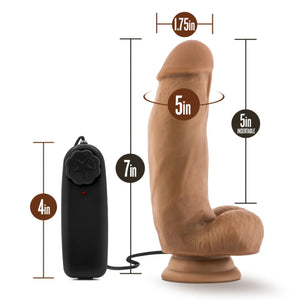 Coverboy MMA Fighter 7 Inch Vibrating Dildo with Balls Tan Buy in Singapore LoveisLove U4Ria 