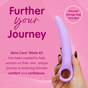 Creative Conceptions Skins Care Deluxe Silicone Curved Dilator 3-Piece Kit (S-M or M-L) or 5-Piece Kit (S-M-L) For Her - Dilator Kit/Set  Buy Sex Toys in Singapore LoveisLove U4Ria