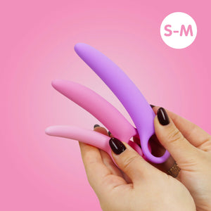 Creative Conceptions Skins Care Deluxe Silicone Curved Dilator 3-Piece Kit (S-M or M-L) or 5-Piece Kit (S-M-L) For Her - Dilator Kit/Set  Buy Sex Toys in Singapore LoveisLove U4Ria