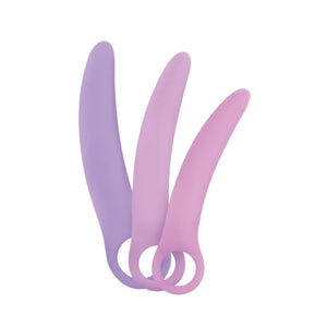 Creative Conceptions Skins Care Deluxe Silicone Curved Dilator 3-Piece Kit (S-M or M-L) or 5-Piece Kit (S-M-L) For Her - Dilator Kit/Set  Buy Sex Toys in Singapore LoveisLove U4Ria