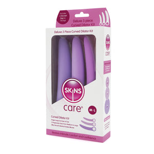 Creative Conceptions Skins Care Deluxe Silicone Curved Dilator 3-Piece Kit (S-M or M-L) or 5-Piece Kit (S-M-L) For Her - Dilator Kit/Set  Buy Sex Toys in Singapore LoveisLove U4Ria
