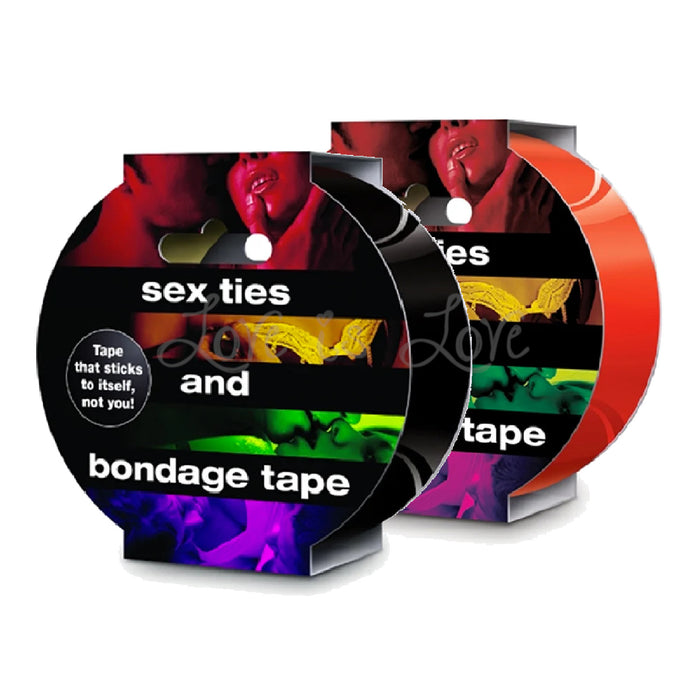Creative Conceptions Sex Ties and Bondage Tape 20 Meters Black or Red