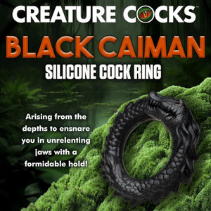 Creature Cocks Black Caiman Silicone Cock Ring Buy in Singapore LoveisLove U4Ria 