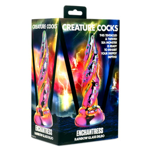 Creature Cocks Enchantress Rainbow Glass Dildo Buy in Singapore LoveisLove U4RIa 