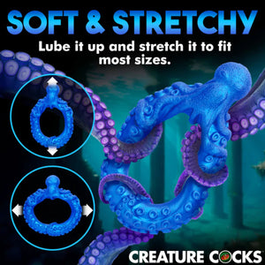 Creature Cocks Poseidon's Octo-Ring Silicone Cock Ring Buy in Singapore LoveisLove U4Ria
