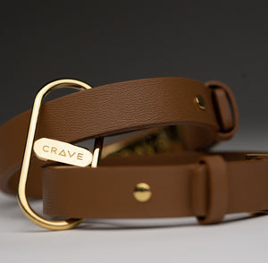 Crave ICON Cuff Stainless Steel & Leather Bracelets Black/Rose Gold or Tan/Gold Buy in Singapore LoveisLove U4Ria