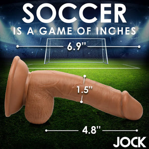 Curve Novelties Jock Soccer Sam 7 in. Dildo with Balls Dark Buy in Singapore LoveisLove U4Ria 