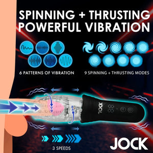Curve Toy JOCK Spinning Thrusting & Vibrating Masturbator Buy in Singapore LoveisLove U4Ria 