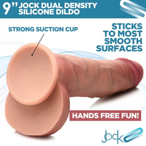 Curve Toys Jock Realistic Dual Density Silicone Dildo with Balls & Suction Cup Light Buy in Singapore LoveisLove U4Ria 